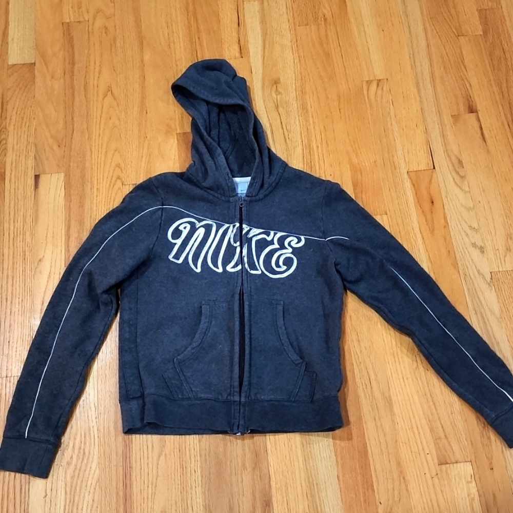 Nike Hooded Sweatshirt Hoodie Youth oversized Medium 8/10
